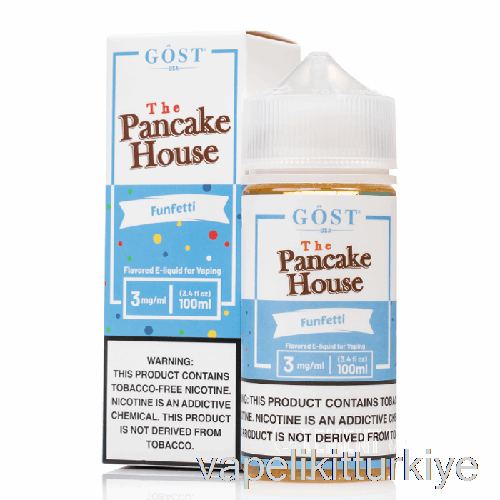 Vape Türkiye Funfetti - Gözleme Evi - Gost Buharı - 100ml 0mg